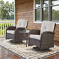 Belord Patio Wicker Chairs Swivel Rocker by Belord
