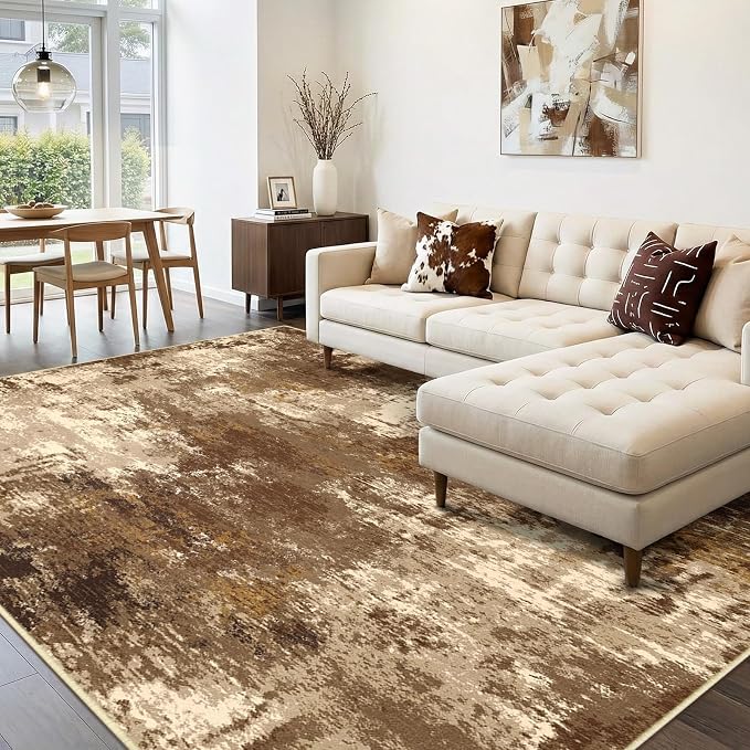 RELEANY Washable 5'x7' Abstract Area Rug - Image 8