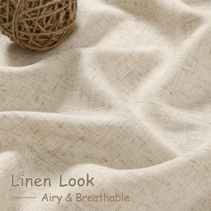 Beige Linen Curtains 80 inches Long - Image 5