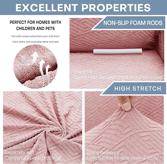 ZNSAYOTX 1 Piece Jacquard Couch Covers - Image 4