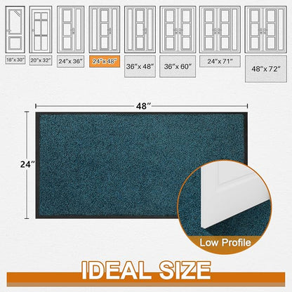 Super Absorbent Front Door Mat, Non-Slip Washable Indoor Doormats, Low Profile - Image 3