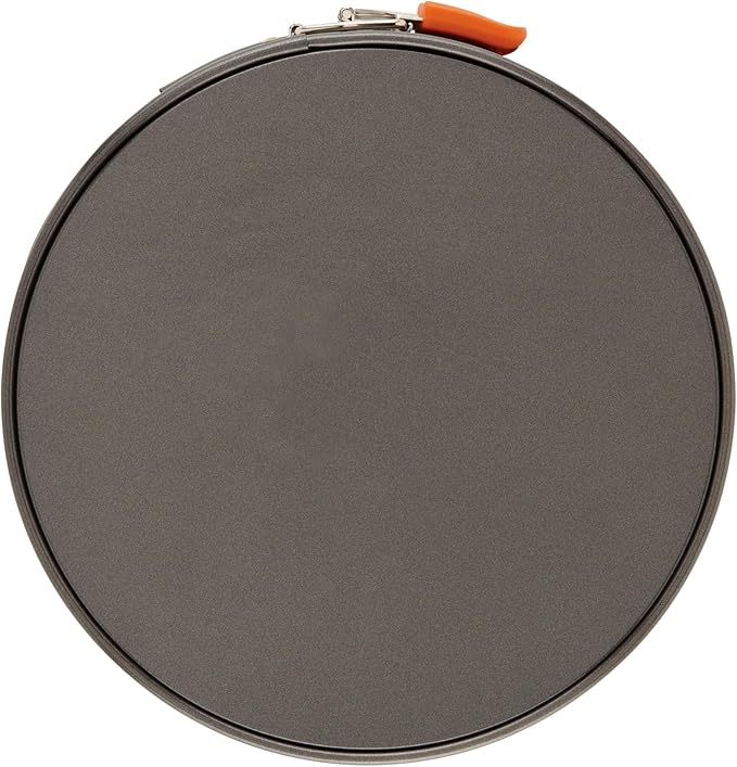 Rachael Ray Oven Lovin' Nonstick Bakeware Springform Baking Pan/ Springform Cake Pan / Cheesecake Pan With Grips, Round - 9 Inch, Gray