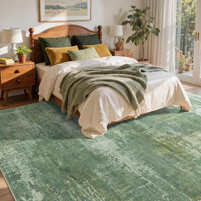 5x7 Ft Area Rugs for Living Room, Soft Non-Slip Washable Rugs Modern Abstract - Image 4