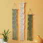M MANUAL 3 Pcs Macrame Leaf Wall Hanging Bohemian Wall Decor Feathers Wall Art by Unknown
