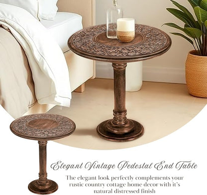 Wooden End Table for Living Room - Image 8