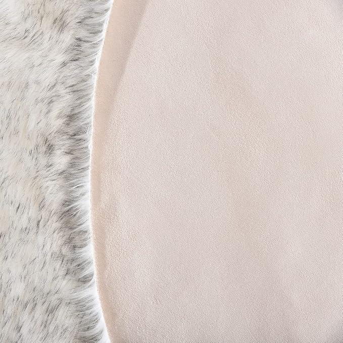 ORINOVA Grey and White Plush Machine Washable Area Rugs - Image 5