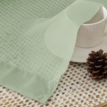 Light Green Sheer Curtains 96 Inches Long 2 Panels - Image 6