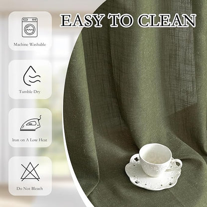 MYSKY HOME Short Semi Sheer Curtains - Image 7