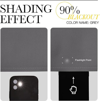 NICETOWN Grey Blackout Curtain Panels - Image 4