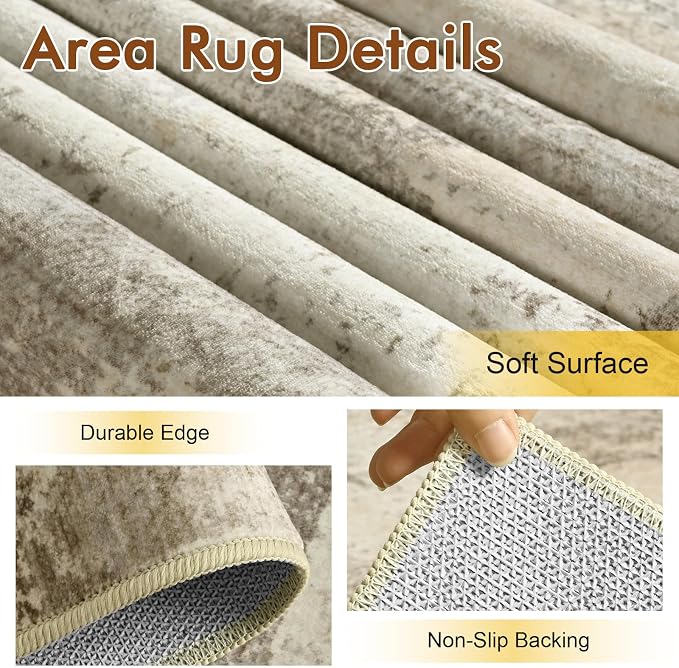 8x10 Ft Large Abstract Area Rugs - Image 6