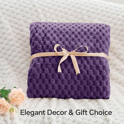 BEDELITE Purple Throw Blanket for Couch, Soft Cozy Gifts for Women, 50 * 60 | - Image 4
