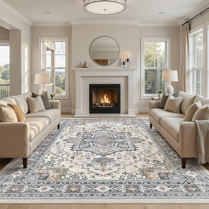 UERMEI 10x12 Area Rug Living Room Rugs - Image 4