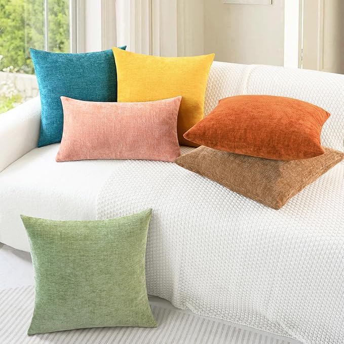 CaliTime Decorative Couch Throw Pillow Covers 26 X 16 Inches Apricot Brown | - Image 4