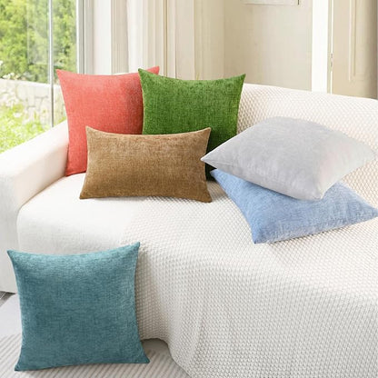 CaliTime Decorative Couch Throw Pillow Covers 18 X 18 Inches Living Coral | - Image 4
