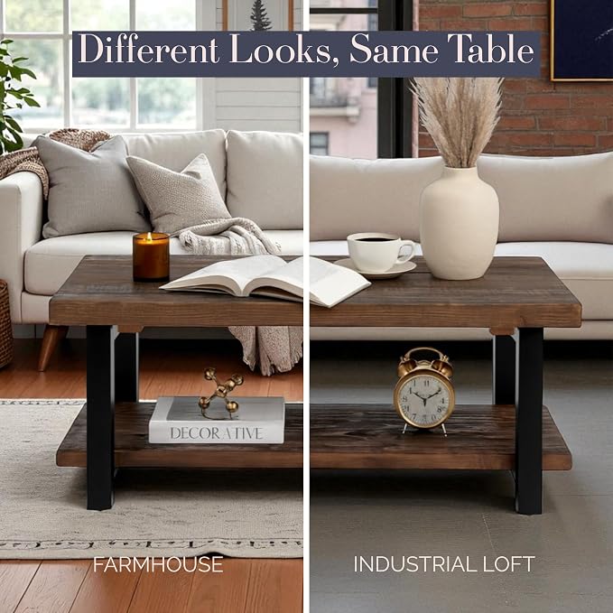 Pomona 42-Inch Rectangular Solid Wood Coffee Table - Image 6