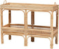 Bali & pari Lombok Modern Bohemian Natural Rattan 2-Tier Console Table by balipari