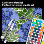 ARTISTRO 5 White Paint Pen for Rock Painting, Stone, Ceramic, Glass, Wood, Tire, Fabric, Metal, Canvas. Set of 5 Acrylic Paint White Marker Water-based Extra-fine Tip