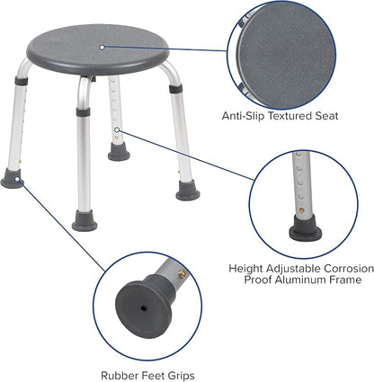 Flash Furniture Hercules Series Aluminum Bath and Shower Chair - Image 3