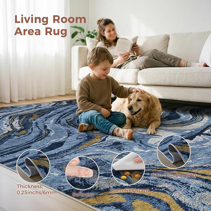 DMOYEST 6x9 Area Rug for Living Room - Image 2