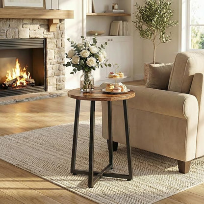 HOOBRO Side Tables Set of 2, Round End Accent Tables - Image 6