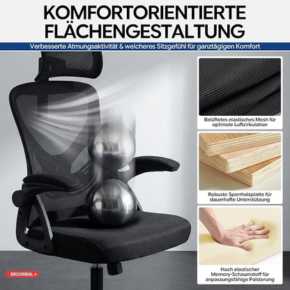 Ergonomic Office Chair, Mesh Desk Chair - Image 6