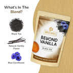 BREWIX, Vanilla Caramel Dessert Tea (25 Pyramid Black Tea Bags) | Naturally Flavored, Caffeinated & Sugar-Free | A Cozy & Indulgent Brew for Anytime Cravings