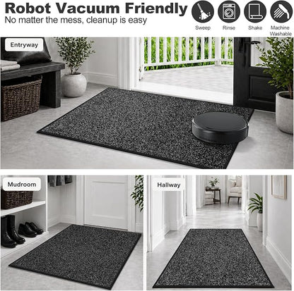 Super Absorbent Front Door Mat, Non-Slip Washable Indoor Doormats, Low Profile - Image 5