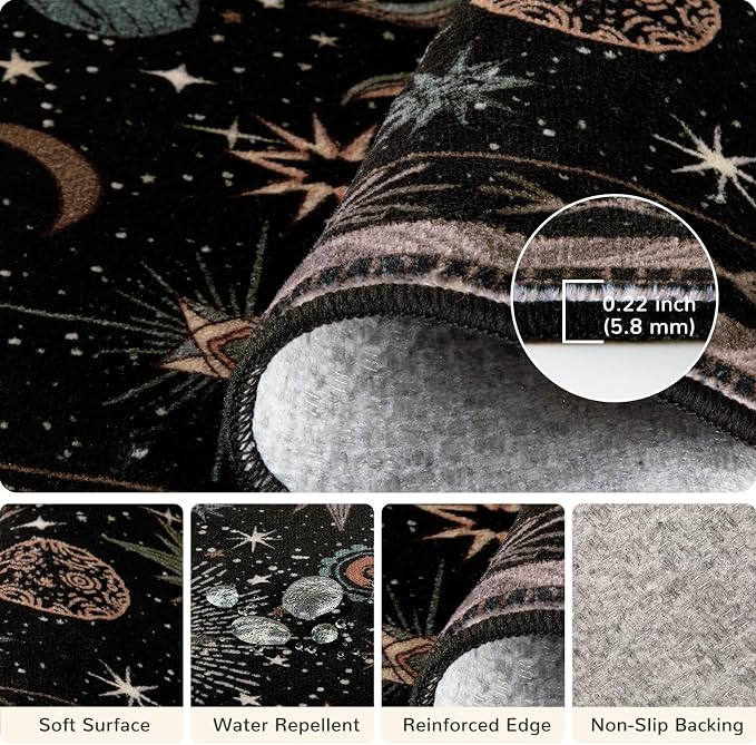 Vacuum-Friendly, 2x8 Washable Area Rug - Image 3