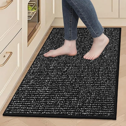 BEQHAUSE Kitchen Rugs 24"x36", Non-Slip Kitchen Mats by BEQHAUSE