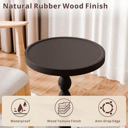 Small Side Table, Rubberwood‌ Drink Table - Image 5