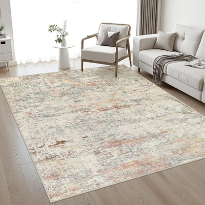 Area Rug Living Room: 3x5 Modern Washable Indoor Soft Carpet Taupe | by FXRHLP