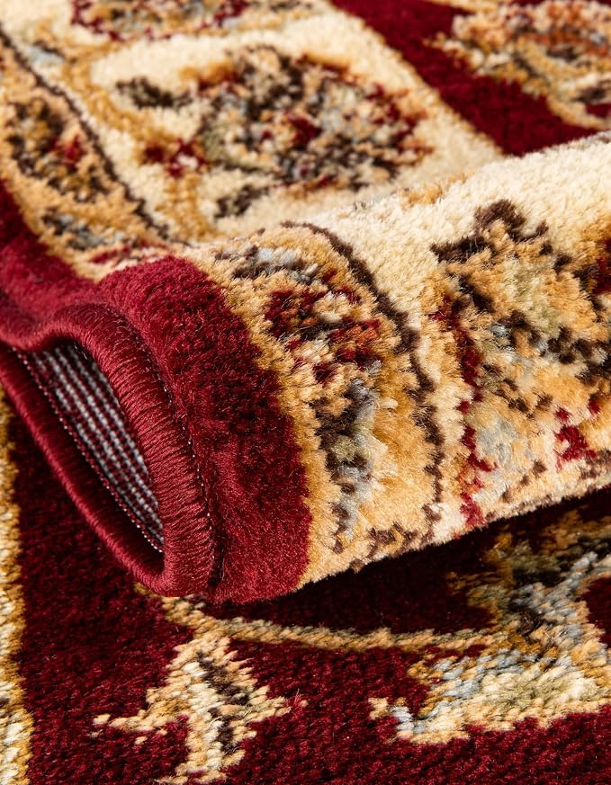 Rugs.com Aditi Collection Rug – 5x8 Oval Red Medium-Pile Rug Perfect - Image 8