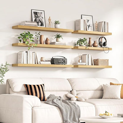 Fun Memories 67Inch Long Floating Shelves, 8 Inch Deep Shelves - Image 2