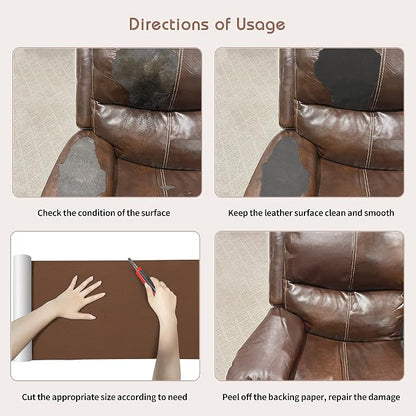KING MOUNTAIN Leather Repair Patch, 12 x 60 Inches self Adhesive Leather Repair - Image 8