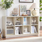 Joaxswe 8 Cube Storage Bookcase, Wood Low 2-Tier Cubby Console Bookshelf by Joaxswe