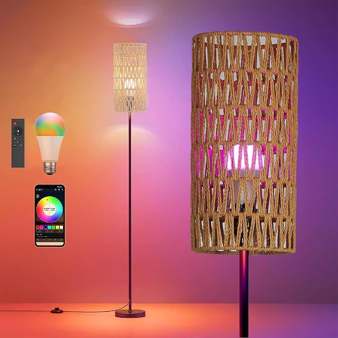 Ruiever Floor Lamp for Living Room, Farmhouse Floor lamp, Modern Standing lamp - Image 4