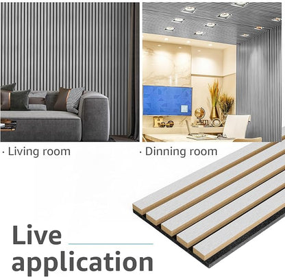 Art3d 107" x 8" Wall Panel 3D Fluted - Image 4