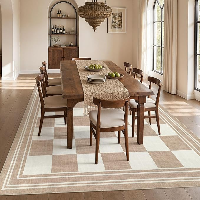 cotiled Boho 10x12 Area Rug for Living Room: Large Moroccan Washable Rug | - Image 6
