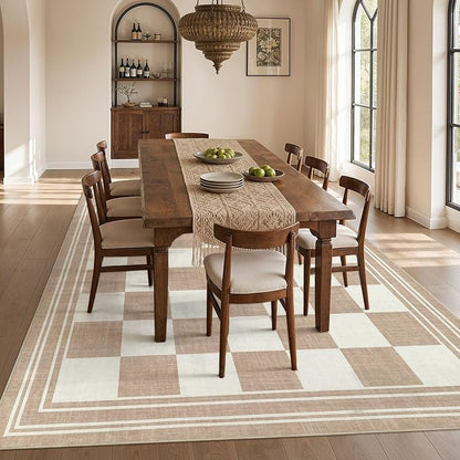 cotiled Boho 10x12 Area Rug for Living Room: Large Moroccan Washable Rug | - Image 6