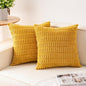 Aegero Pack of 2 Corduroy Decorative Throw Pillow Covers 20x20 Inch by Unknown