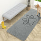 OLANLY Dog Door Mat for Muddy Paws 59x24, Paw Print Design Chenille Mud Mat | by OLANLY
