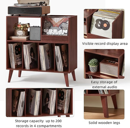LELELINKY Large Record Player Stand, Turntable Stand - Image 9