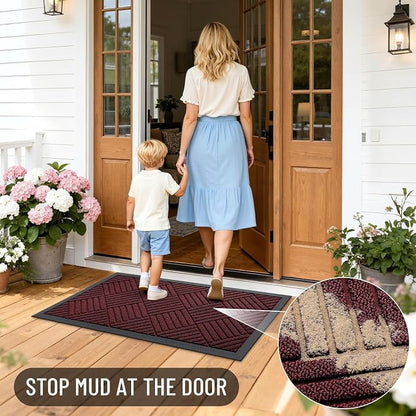 OLANLY Front Door Mat Outside Entrance 47x23, Waterproof Heavy-Duty Doormat | - Image 7