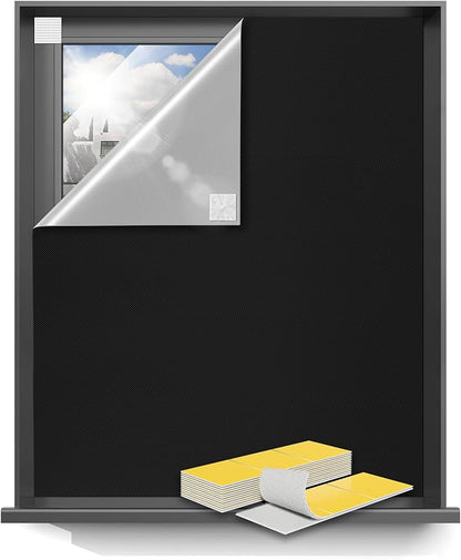 Blackout Curtains 96"x72" Portable No Drill Black Out Window Cover | 100% by Sumobaby