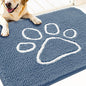 OLANLY Dog Door Mat for Muddy Paws 32x20, Paw Print Design Chenille Mud Mat | by OLANLY