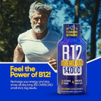 B12 Overload Extra Strength Energy Shot – Mixed Berry – 260mg Caffeine, 14000% B12, Electrolytes – Energy & Vitality Support – Zero Sugar No Calories – Vegan, Kosher, Gluten-Free – 1.93 fl oz, 12-Pack