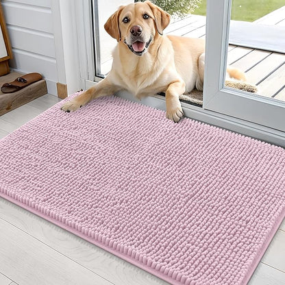 OLANLY Dog Door Mat for Muddy Paws 36x24, Super Absorbent Chenille Mud Mat | by OLANLY