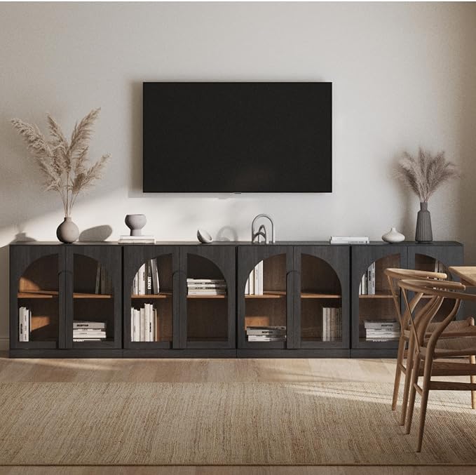 BELLEZE 4-Piece Modular TV Stand Set, Modern Entertainment Center - Image 5