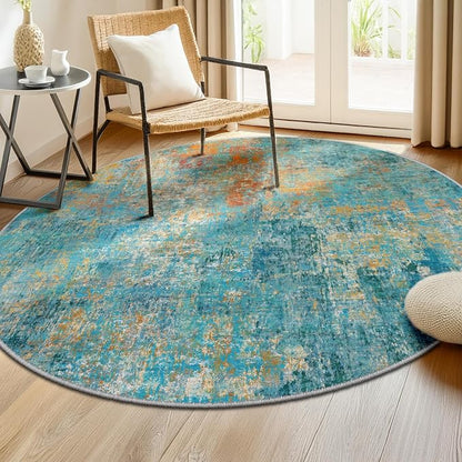 RELEANY Washable Round 6ft Area Rug - Image 2