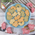 8 Pcs Unicorn Cookie Cutters Set Baking Molds 3D Unicorn Press type Cookie Cutter for Baking, Fondant, Cheese, and Pastries